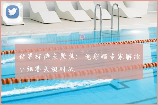 世界杯热点聚焦:竞彩猫专家解读小组赛关键对决